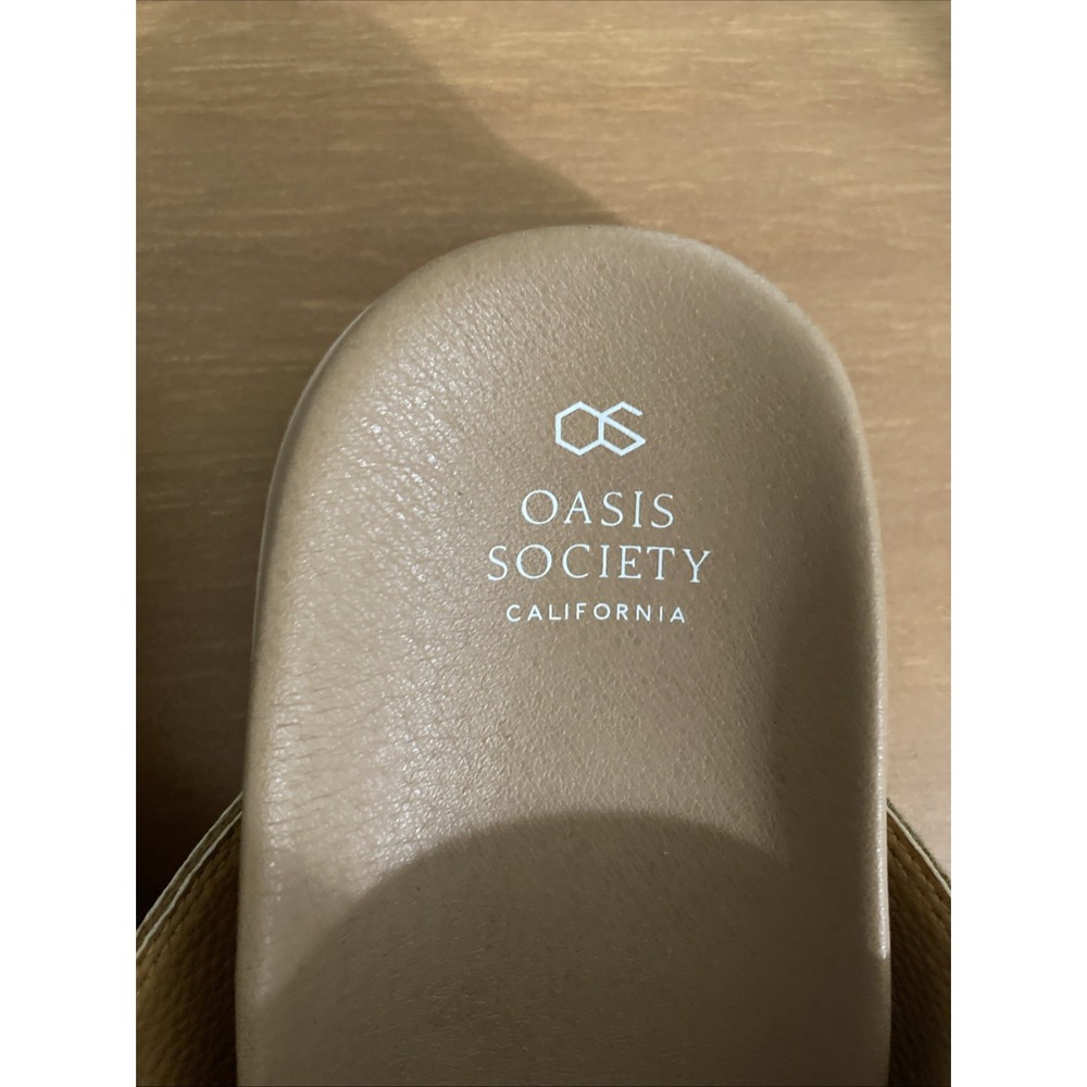 Oasis Society of California Sienna Double Strap Slide Sandals Women's Cognac 8.5 - Picture 5 of 7